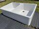 Butler 2 Bowl Fireclay Ceramic Sink. Brand New! Chrome Waste