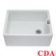 CDA Belfast 1.0 Bowl White Ceramic Kitchen Sink
