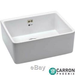 Carron Phoenix Belfast 100 1.0 Bowl Ceramic Gloss White Kitchen Sink