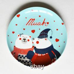 Ceramic Christmas Food Plate Dishes Hand Painted Tableware Bowl New Year Gift