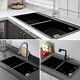 Ceramic Kitchen Sink 2.0 Bowl with Chrome Drainer Waste Inset Undermount Sinks