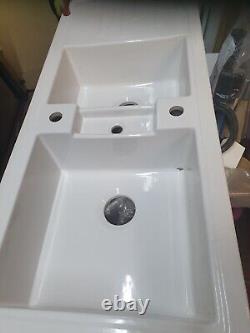 Ceramic Sink white I/2 Bowl