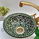 Ceramic bowl vessel sink bathroom Ceramic Handmade Painted Moroccan Washbasin