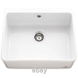 Chambord Clotaire I 1.0 Bowl Gloss White Ceramic Kitchen Sink & Waste