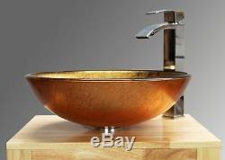 Countertop Basin Sink Modern Glass Ceramic Bowl Bathroom Cloakroom Centrepiece