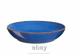 DENBY Imperial Blue Set 6 Pasta Bowls BNWT New with Tags