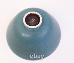 Dark Turquoise Ceramic Bowl Gunnar Nylund Rörstrand Mid 20th Century