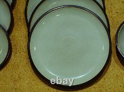 Denby Energy Dining Set Green & Charcoal 5 Bowls 7 Side Plates 8 Dining Plates