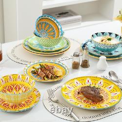 Dinnerware Set Plates Bowls Sets 12 Piece Ceramic Dinner Set Modern Kitchen
