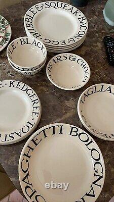 Emma Bridgewater Black Toast Plates And Bowls