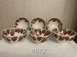 Emma Bridgewater six Strawberry French bowls