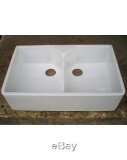 Farm House Double Bowl Ceramic Kitchen Sink 800mm