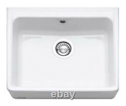 Franke Belfast 1 Bowl Ceramic Kitchen Sink VBK 710-57 White 130.0381.800