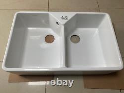 Franke Belfast Double Bowl Ceramic White Kitchen Sink