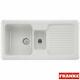 Franke By V&B 1.5 Bowl Gloss White Ceramic Kitchen Sink VBK651 RHD 124.0049.873