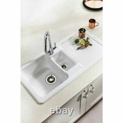 Franke By V&B 1.5 Bowl Gloss White Ceramic Kitchen Sink VBK651 RHD 124.0049.873