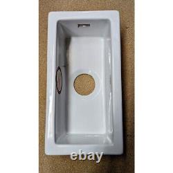 Franke Galassia Gak 110 17 1.0 Bowl Gloss White Ceramic Undermount Kitchen Sink