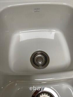 Franke Kitchen Sink Elba 1.5 Bowl Inset Ceramic Polar White