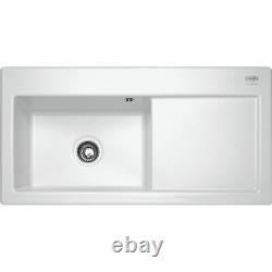 Franke Mythos MTK611 Single Bowl Ceramic Sink in White RHD 124.0050.118 REF 1