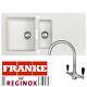 Franke SID651WH Sirius 1.5 Bowl White Kitchen Sink & Reginox Brooklyn Chrome Tap