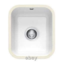 Franke VBK 110-33 Ceramic White 1.0 Single Bowl Undermount Sink + 50 Yr Warranty
