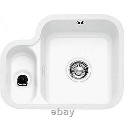 Franke V&B White 1.5 Kitchen Sink Bowl Undermount VBK 160 Ceramic 126.0381.8