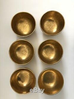 French Gold-Plated Molins, Charolles Bowls, Set Of 6