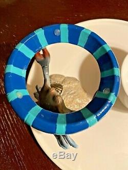 Frontgate Beach Crab Chip And Dip Serving Platter Bowl Set New Without Box