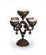 GG Collection Gracious Goods Acanthus Epergne Metal with Ceramic bowls