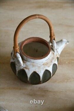 Glazed Earthenware Teapot Jug & Sugar Bowl