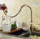 Gold Kitchen Sink Mixer Faucet Bathtub Shower Taps Basin Mirror Wall Holder Set