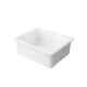 GoodHome Hyssop Gloss White Ceramic 1 Bowl Kitchen sink (W)460mm x (L)565mm 8441