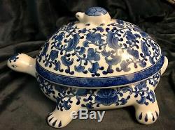 Gorgeous Bombay China Porcelain Pottery Ceramic Turtle Tureen Server 15 D