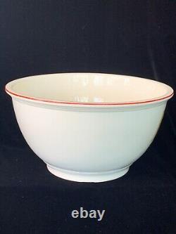 Homer Laughlin Kitchen Kraft Ovenserve Mexicana Mixing Bowl 10 1/2 Red Band