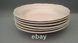 Ikea ARV White set six scalloped rim Pasta Soup Bowls