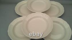 Ikea ARV White set six scalloped rim Pasta Soup Bowls