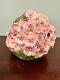 Intrada Italy Pink Green Hydrangea Flowers Art Soup Tureen Bowl Italian Lid EUC