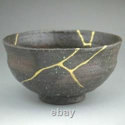 JAPANESE ORIGINAL UNIQUE KINTSUGI chawan bowl porcelain ceramic RARE