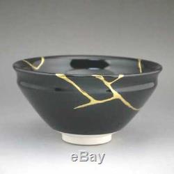 JAPANESE ORIGINAL UNIQUE KINTSUGI chawan bowl porcelain ceramic RARE