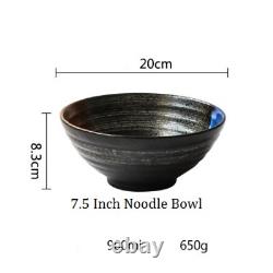 Japanese Style 7.5 Inch Bowl Ramen Ceramic Soup Retro Tableware Hat Bowl Ceramic