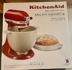 KitchenAid Bread Baking Bowl with Baking Lid Grey Speckled KSM2CB5B New