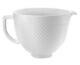 KitchenAid Hobnail White Ceramic Mixing Bowl 5-Quart, New (I4)
