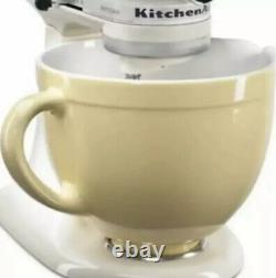 Kitchen Aid Mixer Ceramic Batter Bowl, Butter Yellow, Attachment Accessory