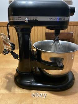 Kitchen Aid Professional 6000HD Black Stand Mixer with Bowl & Whisk