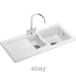 Kitchen Ceramic Sink Franke Livorno White Sink 1.5 Bowl RRP£455