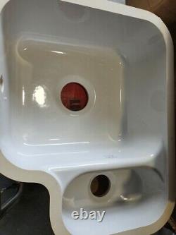 Kitchen Sink Franke Ceramic 1.5 Bowl Sink VBK160L Left Hand White 545x440mm