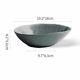 Kitchen Tableware Flat Plate And Bowl Cracks Design Oval Shaped Ceramic Material
