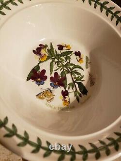 LOT OF 5 Portmeirion The Botanic Garden 5 Rimmed Bowls Cereal Soup Flowers rare