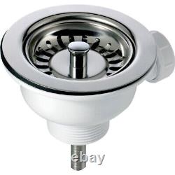LSC Belfast 895 XL 1.0 Bowl Fireclay Ceramic Kitchen Sink & Chrome Waste