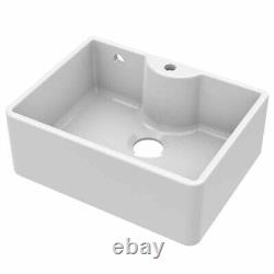 LSC Butler 595 TL 1.0 Bowl Fireclay Ceramic Kitchen Sink 1TH & Bronze Waste